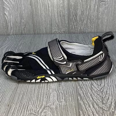 Vibram Men’s Fivefingers EVO M3685 Black Barefoot Trail Shoes Size 41 EU US 8.5 • $44.99