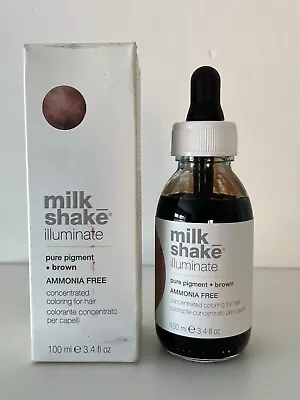 Milk_Shake Illuminate Pure Pigment Brown 100ml Concentrated Coloring For Hair • £13.99