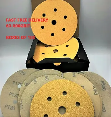 Sanding Disks 150mm(6 ) Proffesional Quality- 60g-800g/ Packs 10/25/50/100box • £4.95