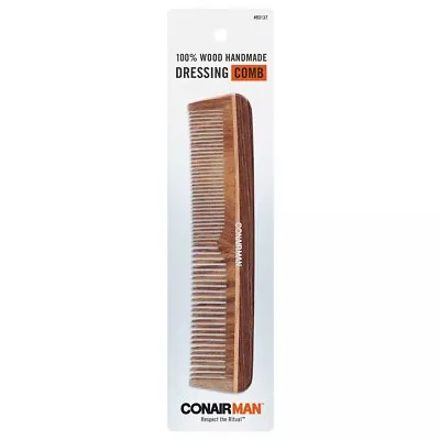 Conair Man Hand Made 100% Wooden Dressing Hair Brush • $7.99