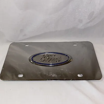 Ford Chrome Stainless Steel License Plate Diesel Truck Muscle Car • $12.99