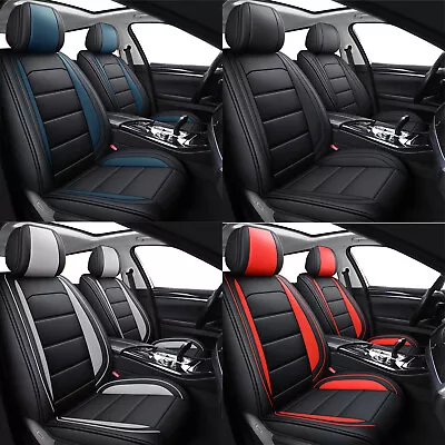 Pu Leather Car Seat Covers Universal 5 Seats Cushion Protector Front & Rear • $59.99