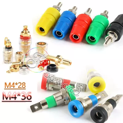 £6.28 • Buy 4mm 8 Banana Plug Jack Binding Post Male Socket Terminal Panel Speaker Connector
