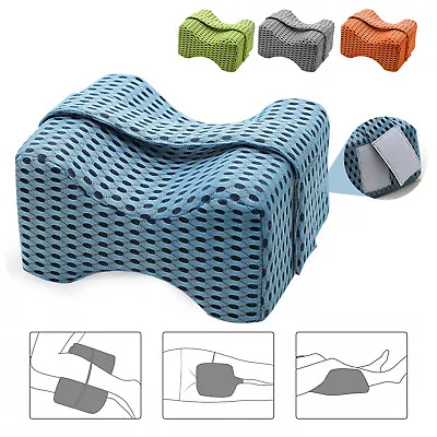 Memory Foam Wedge Contour Leg Pillow Knee Pillow Cushion Support For Pain Relief • $16.05