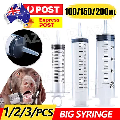 100-200ML Reusable Big Large Plastic Hydroponics Nutrient Measuring Syringe NEW • $8.95