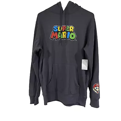 Nintendo Super Mario Graphic Logo Hoodie Produced By Mad Engine Mens Size Medium • $19.88