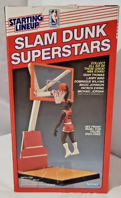 VERY HTF  1989 Michael Jordan Red Box Slam Dunk Starting Lineup Chicago Bulls • $229.98