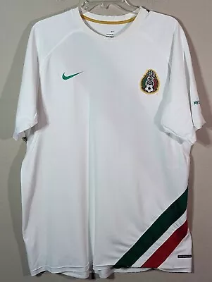 Rare Nike Sphere Dry Mexico National Team Soccer Futbol White Jersey Sz XL Fifa • $70