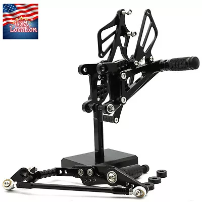 For Yamaha YZF R1 2007 2008 CNC Footpegs Rearset Pedals Shift Rear Set Foot Pegs • $109.99