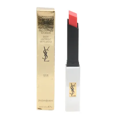 YSL Lipstick Yves Saint Laurent The Slim 111 Coral Explicite Matte Lip Stick • £20.99