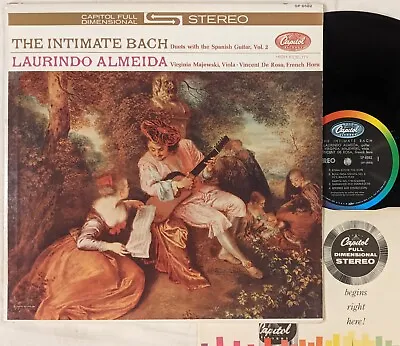 Capitol SP-8582 Stereo Lp THE INTIMATE BACH Laurindo Almeida FDS Colorband D2/D3 • $19.99