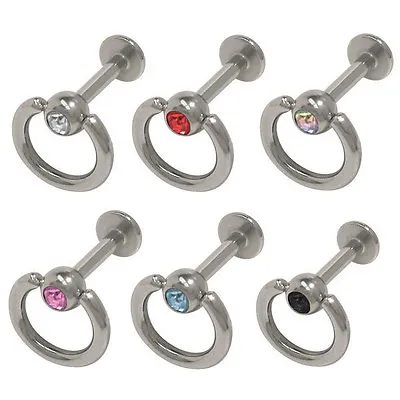 Labret Monroe Door Knocker With CZ Gem 6 Colors Available • $10.58