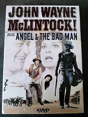 McLintock / Angel And The Badman 2 DVD Set John Wayne Maureen O’Hara 2004 • $7.95