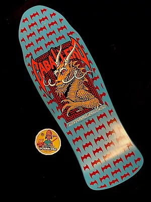 RARE Steve Caballero Blue Bats Dragon Powell Peralta Skateboard Deck Bones • $459.99