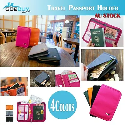 $5.49 • Buy New Travel Wallet Passport Holder Credit Card Document Ticket Organizer Bag