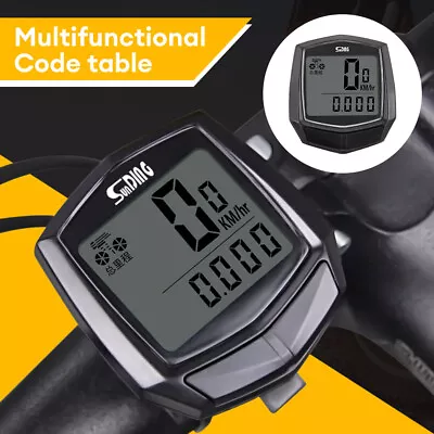 Mountain Bike Speed Computer Bicycle Speedometer Odometer Waterproof LCD Digital • $10.65