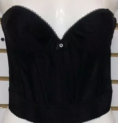 £8.69 • Buy Lady Marlene Bustier Strapless  Satin Tricot Low -back Bra 1203   Vtg.!!!