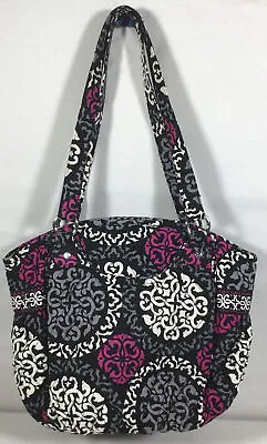 VERA BRADLEY Quilted GLENNA Purse Tote Bag CANTERBERRY MAGENTA Retired • $44.95