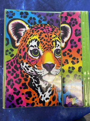 $65 • Buy Vtg Lisa Frank Hunter Trapper Keeper Leopard Cub Binder