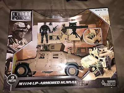 Elite Force Blue Box GI JOE Military 1:18 ARMY TOY M1114UP Armored Humvee Model • $64.99