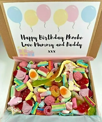 HAPPY BIRTHDAY Sweet Box Personalised Gift Pick N Mix Customised Candy • £7.99