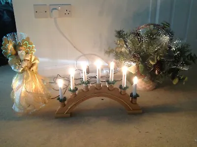 £15 • Buy Fibre Optic Decorative Christmas Basket & 1 X Fibre Optic Fairy & Candle Light.