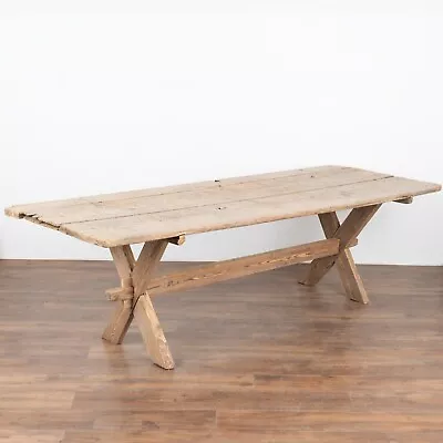 Rustic Farm Dining Or Kitchen Table Sweden Circa 1800's • $4250