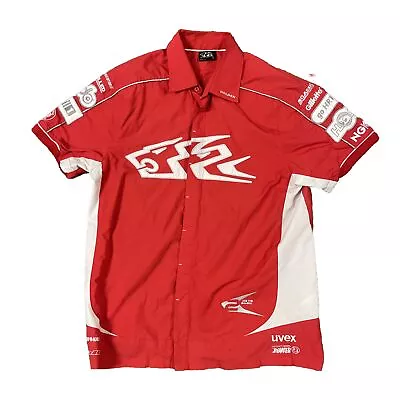 Official Holden Racing Team Men’s Short Sleeve Shirt Button Up Red Size Large • $33.07