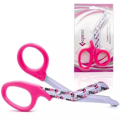 Cynamed Stainless Steel Trauma Bandage Shears Safety Medical Scissors Hot Pink • $8.99