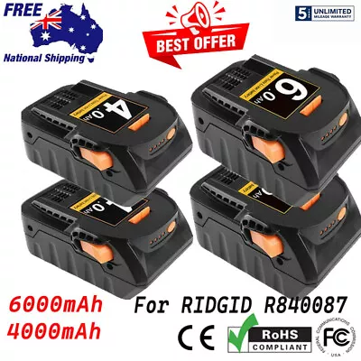 18V R840087 Battery For RIDGID R840085 AEG L1830R L1815R Cordless Drill 4/6Ah • $29.99