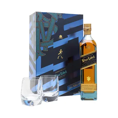 Johnnie Walker Blue Label Gift Pack With 2 Glasses 700mL • $299.99
