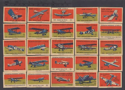 Series Of Old Czechoslovakian Matchbox Labels From 1962 /2651-2695/ • $2.99