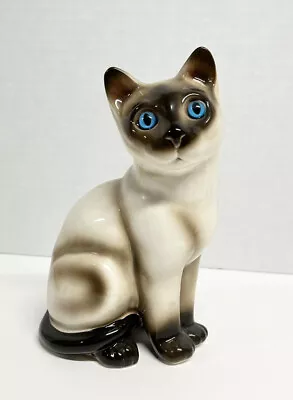 Enesco Porcelain Siamese Cat 5.5  Figurine Made In Japan Vintage • $11.99