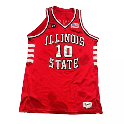 Vintage Illinois State NCAA #10 Troc Basketball Game  Used Jersey Size 46 USA • $350