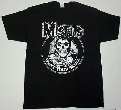 $16.99 • Buy The MISFITS T-shirt Want Your Skull Fiend Skull Danzig Horror Punk Tee Men's New