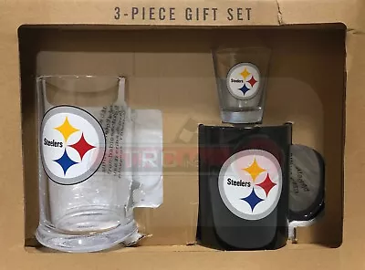 Pittsburgh Steelers Memory Company NFL 3pc Drinkware Gift Set FREE SHIP!! • $39.99
