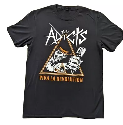 The Adicts  Viva La Revolution  Graphic Punk Band T Shirt Black Size M NWOT • $22