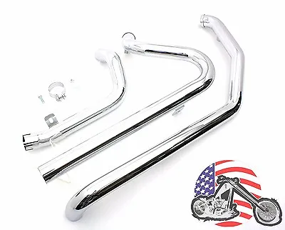 $239.95 • Buy Chrome True Dual Crossover Exhaust Header Pipes Harley Dresser Touring 2009 FLHX