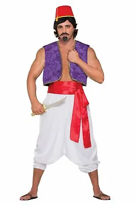 White Desert Prince Adult  Pants Aladdin Sultan Harem Genie Costume Accessory • $19.95