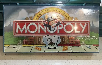 Monopoly Deluxe Edition Vintage 1998 Hasbro Parker Brothers Board Game Sealed • $29.99