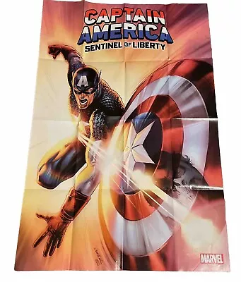 MARVEL COMICS CAPTAIN AMERICA POSTER (NEW) 2x3 Ft./BEAUTIFUL POSTER!- • $19.99