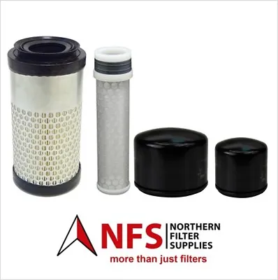 NFS Filter Kit Fits Kubota U17-3A (Alpha) With D902 Engine Oil Fuel Air • £39.75