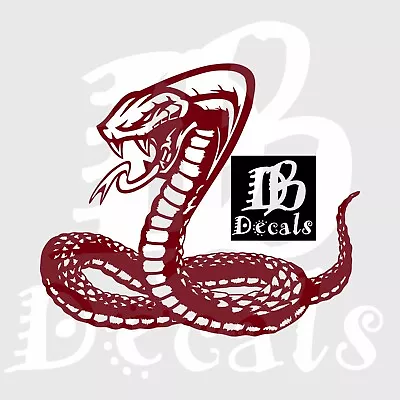 Snake Cobra Viper Serpent Reptile Car Truck Window Laptop Vinyl Decal Sticker • $20.25