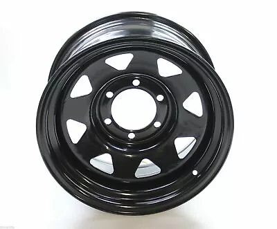 17  X 8  Black ET5 Modular Steel Wheels 6x114.3 Fits Nissan Navara D40 / D23 • $98.15