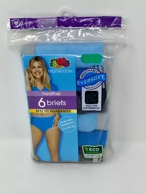 Fruit Of The Loom Women's Assorted Brief Underwear 6-Pack Size 7/L. • $12.95