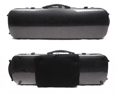 4/4 Violin Case Mixed Carbon Fiber Hard & Light Case Music Sheet Bag Back Strap • $130.12