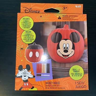 Halloween Pumpkin Painting Kit Disney Mickey Mouse New With Stencils • $4.50