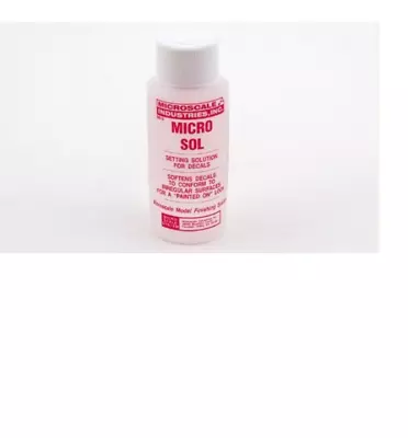 Microscale Micro Sol 1oz Bottle Setting Solution For Decals • $4.75