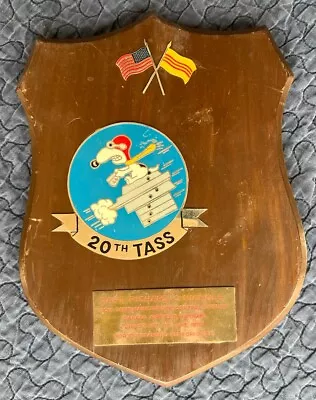USAF 20th TASS OV-10 Broncos Vietnamese Made Tour Plaque Covey Snoopy SOG • $299.99
