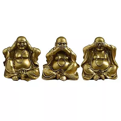 Maitreya Buddha Statue Desk Traditional Big Belly Buddha Ornament For • £12.25